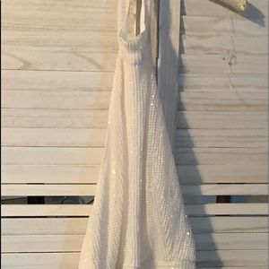 Nakita Clarke White sequin material